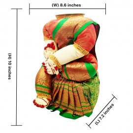 Ammavari Idol (Red Colour with Green Border) (10 Inchs)